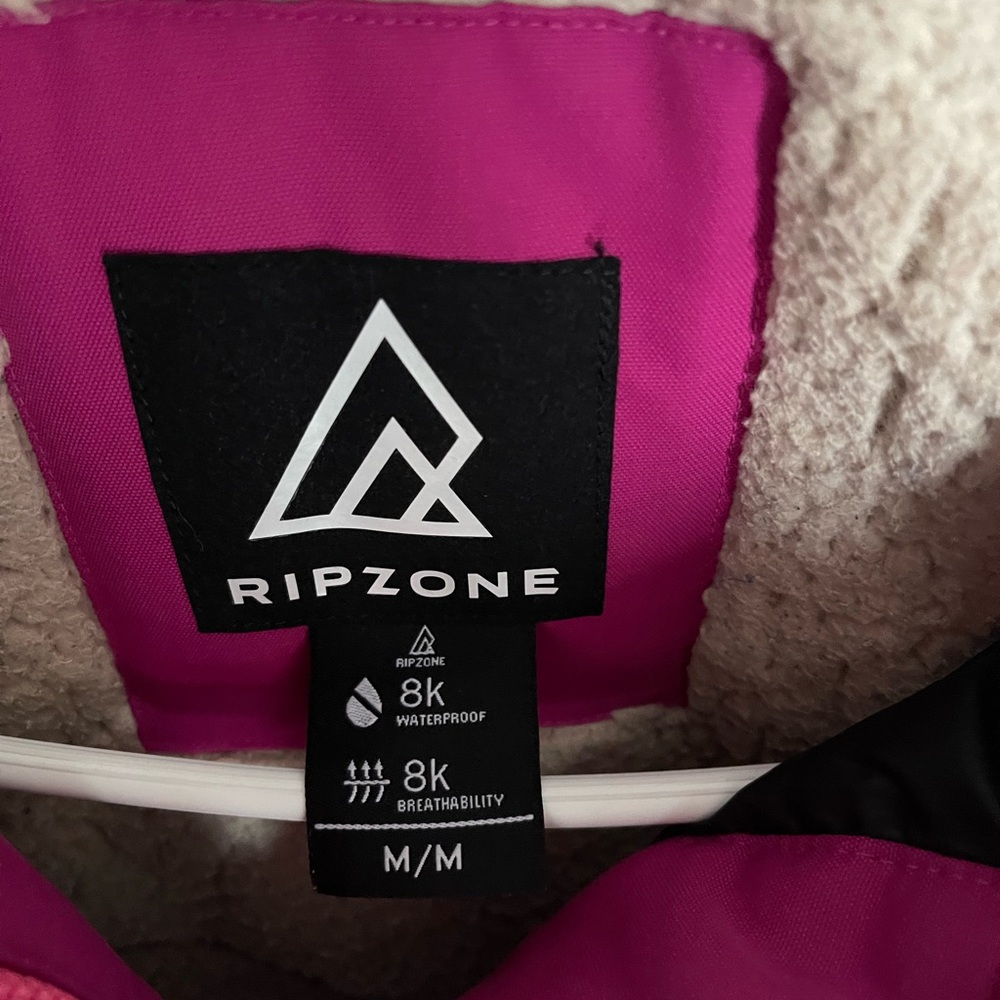 Kids' Two-Tone Pink Ripzone Ski Jacket - Picture 2 of 3